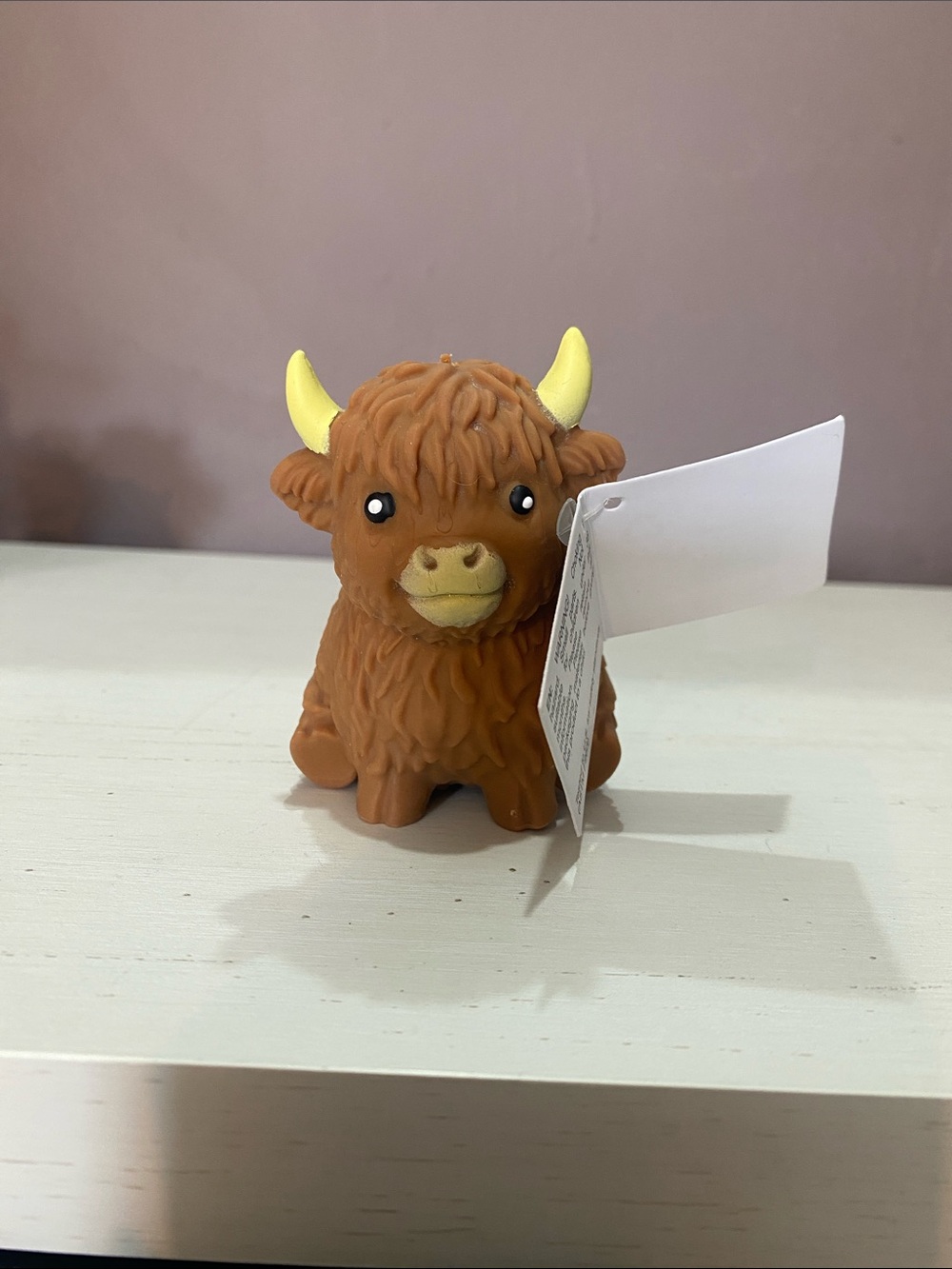 Squishy Mini Highland Cow 3.5” Toy